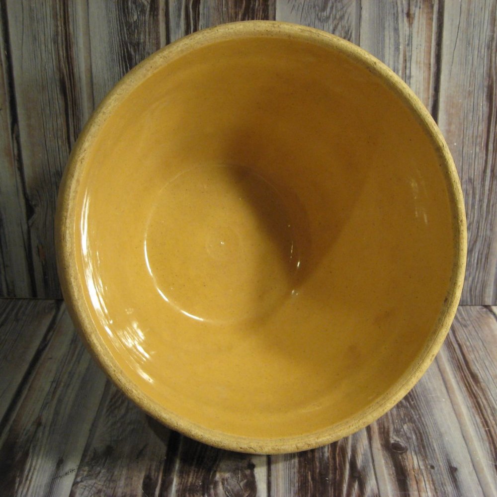 R.R.P. CO. ROBINSON RANSBOTTOM RED & WHITE BANDS #391 STONEWARE BOWL - Picture 2 of 3
